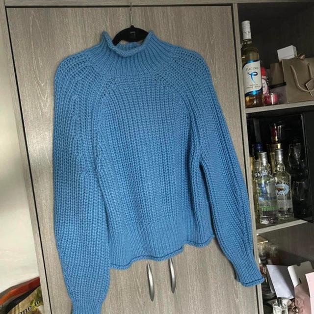 H&M Women's Jumper - Blue - L on Productcaster.