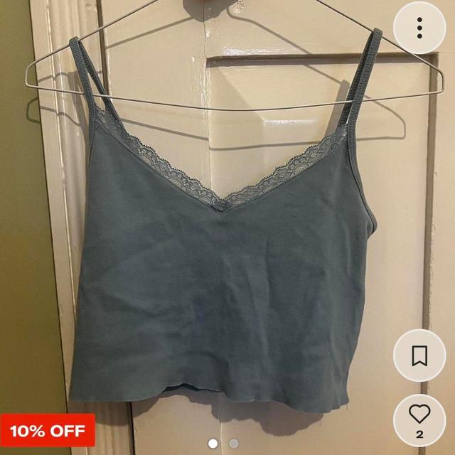 Urban Outfitters Women's Crop top - Blue - 8 on Productcaster.