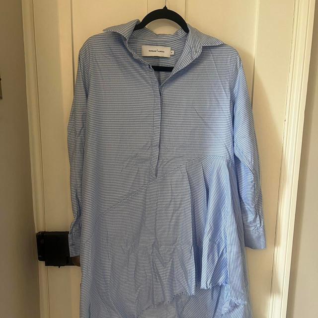 Marques' Almeida Women's Shirt Dress - White/Blue - XS on Productcaster.