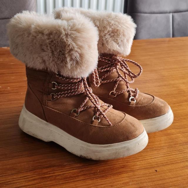 Next Kids' Casual Boots - Tan/Cream on Productcaster.