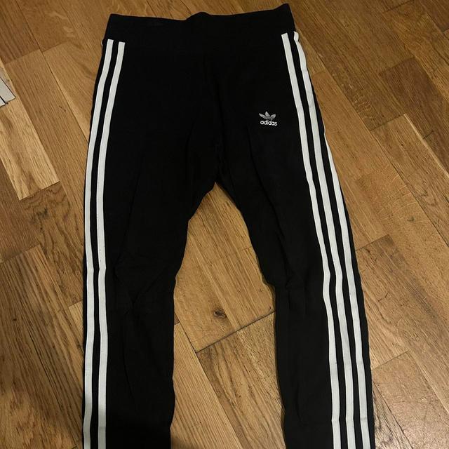 Adidas Women's Leggings - Black/White - M on Productcaster.