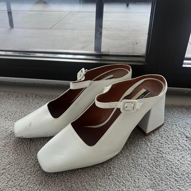 Topshop Women's Mules - White - UK 4 on Productcaster.