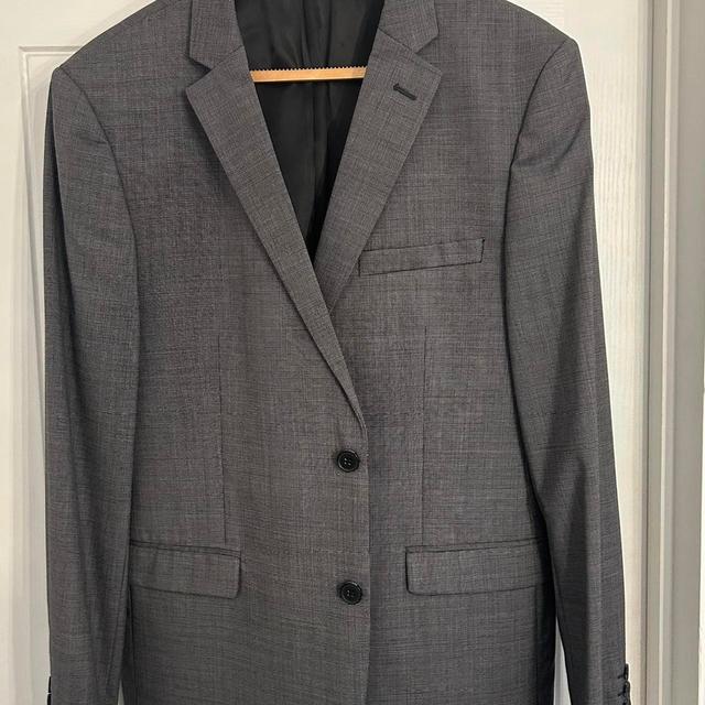 DKNY Men's Tailored jacket - Grey - L on Productcaster.