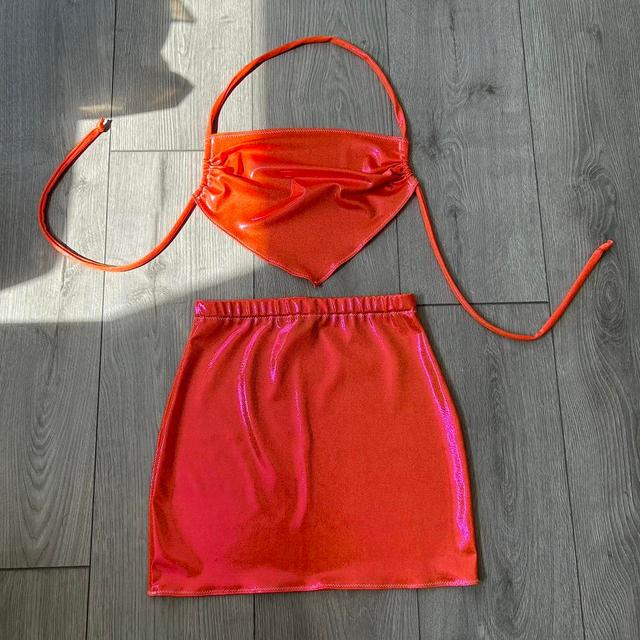 Warehouse Women's Mini Skirt - Orange - UK 8 on Productcaster.