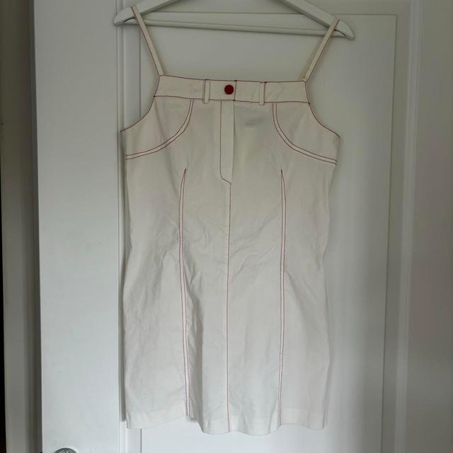 Vintage Women's Dress - White - 6 on Productcaster.