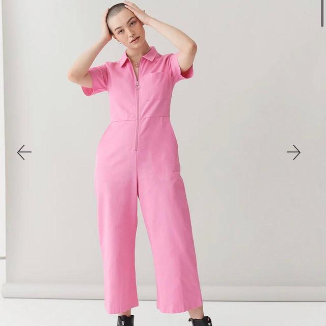 Lazy Oaf Women's Straight leg Jumpsuit - Pink - UK 6 on Productcaster.