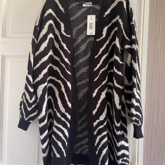 Matalan Women's Cardigan - Black/White - S on Productcaster.