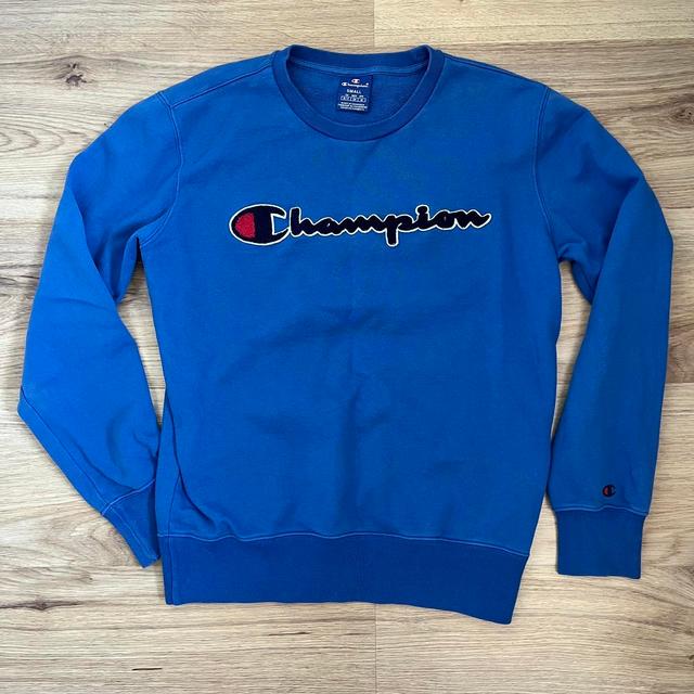 Champion Women's Sweatshirt - Blue - S on Productcaster.