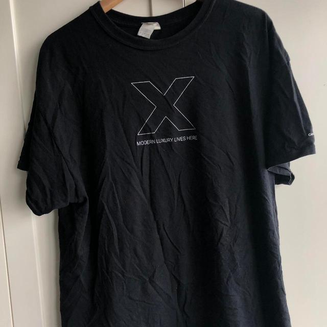 Men's T-shirt - Black/White - XL on Productcaster.