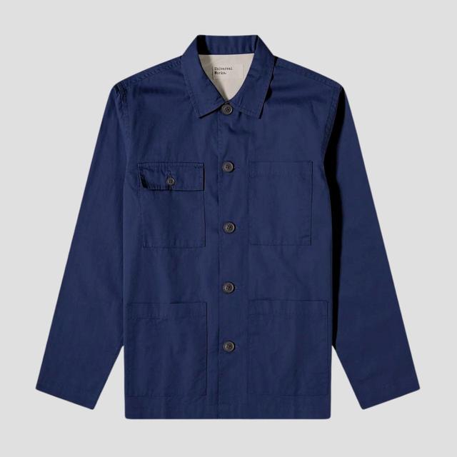 Universal Works Men's Blazer Jacket - Blue/Navy - L on Productcaster.