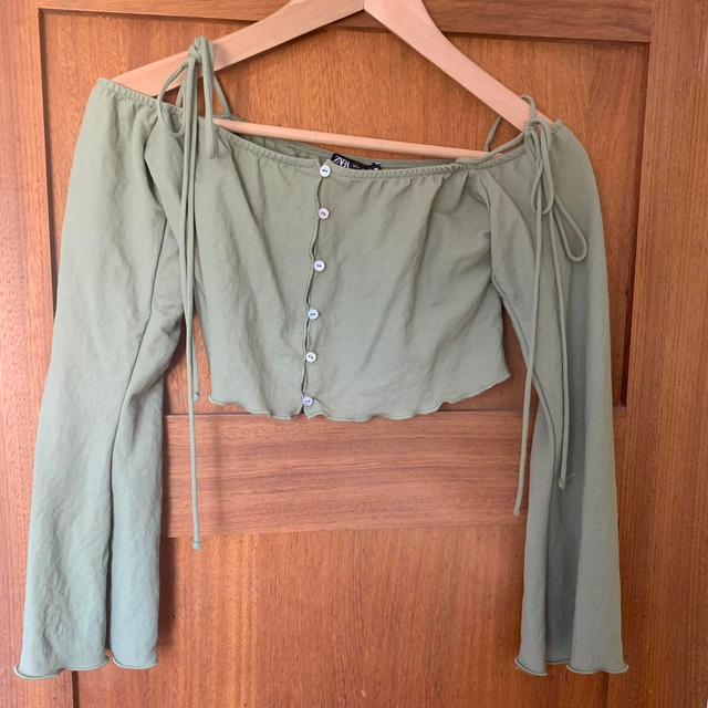 Zara Women's Jumpsuits and playsuits - Khaki - S on Productcaster.