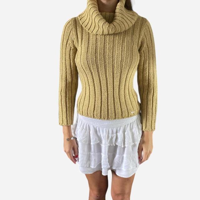 ELLE Women's Jumper - Yellow/Tan - S on Productcaster.