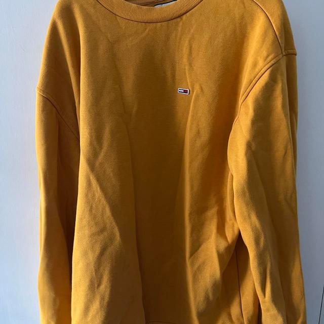 Tommy Hilfiger Men's Sweatshirt - Yellow - L on Productcaster.