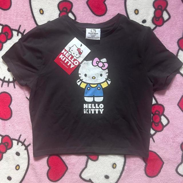 Hello Kitty Women's Crop top - Black - 8 on Productcaster.