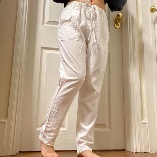 Vintage Women's Trousers - White - UK 12 on Productcaster.