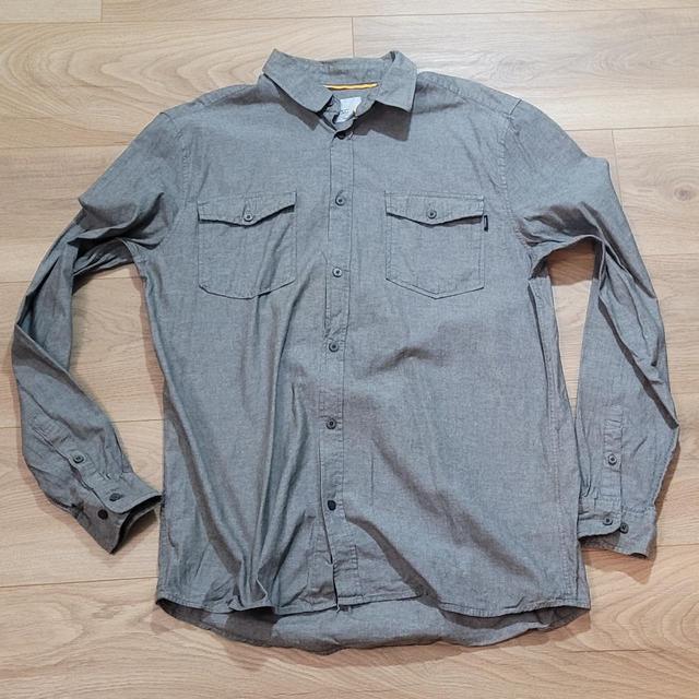 WeSC Men's Shirt - Grey/Silver - L on Productcaster.