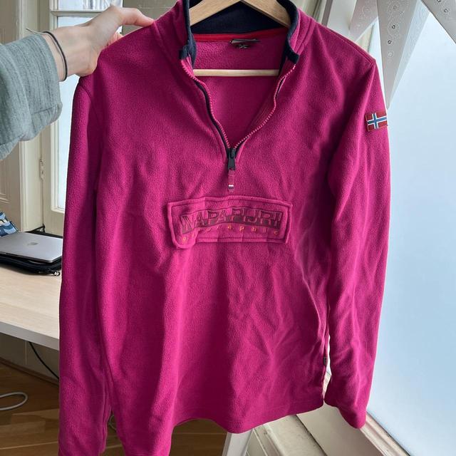 Napapijri Women's Sweatshirt - Pink - S on Productcaster.