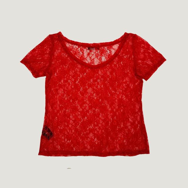 Vintage Women's T-shirt - Red - S on Productcaster.