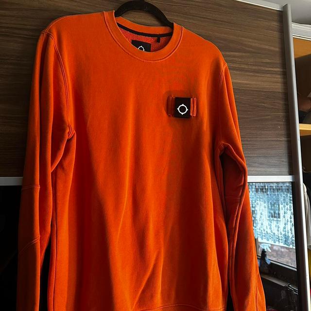 MA.Strum Men's Sweatshirt - Orange - L on Productcaster.