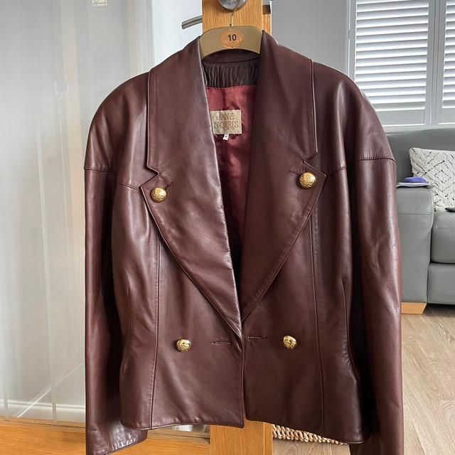 Women's Jacket - Burgundy/Brown - M on Productcaster.