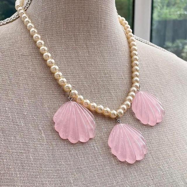 Women's Necklace - Pink on Productcaster.