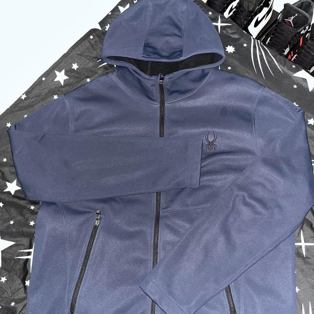 Spyder Men's Windbreaker Jacket - Navy - L on Productcaster.