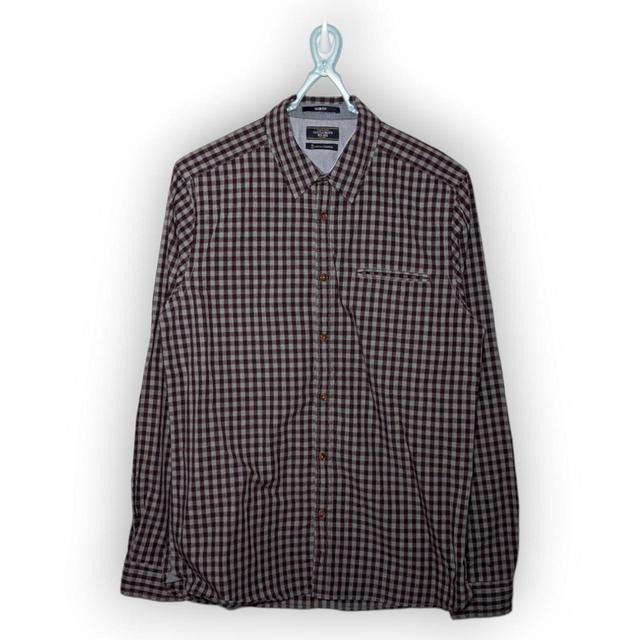 Designer Men's Shirt - Burgundy - S on Productcaster.