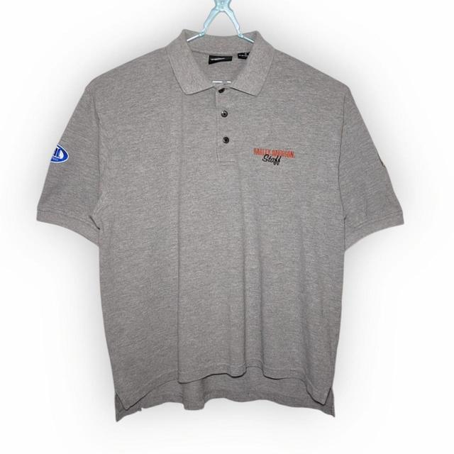 Harley Davidson Men's Polo shirt - Grey - L on Productcaster.