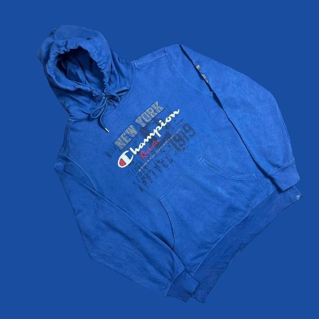 Champion Men's Hoodie - Navy - L on Productcaster.