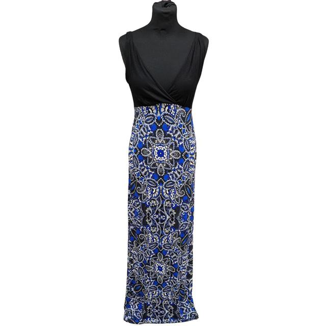 Jane Norman Women's Dress - Blue/Black - 12 on Productcaster.