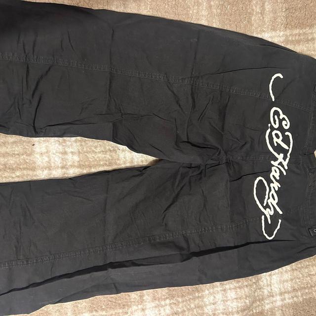 Ed Hardy Women's Cargo Trousers - Black/White - M on Productcaster.