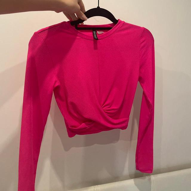 H&M Women's Crop top - Pink - S on Productcaster.