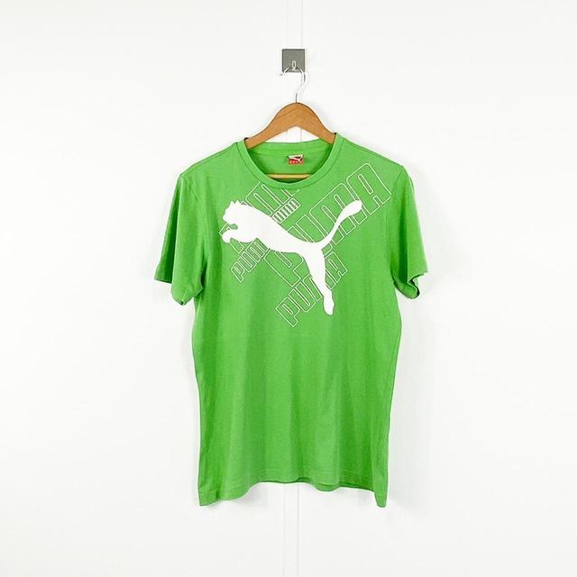 Puma Men's T-shirt - Green - M on Productcaster.