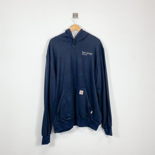 Carhartt Men's Hoodie - Navy - XL on Productcaster.