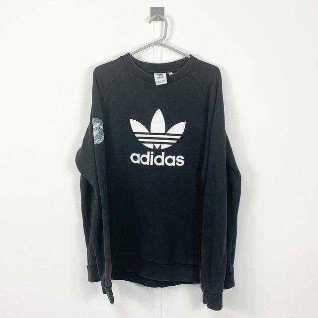 Adidas Men's Sweatshirt - Black - L on Productcaster.