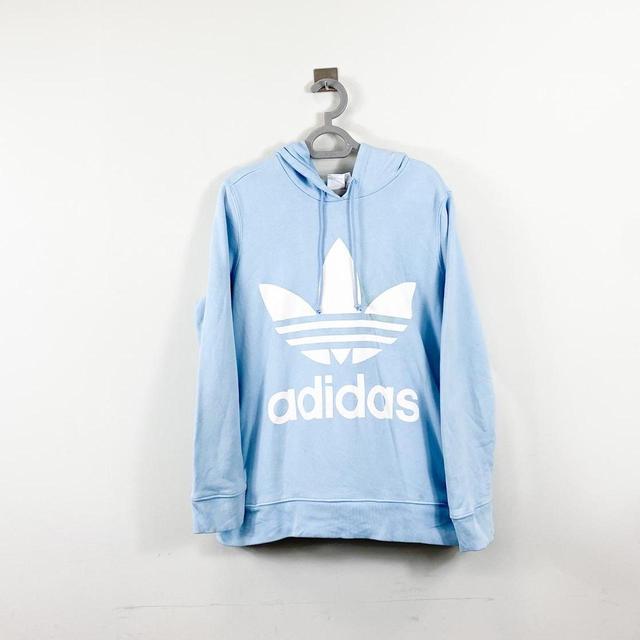 Adidas Women's Hoodie - Blue - L on Productcaster.