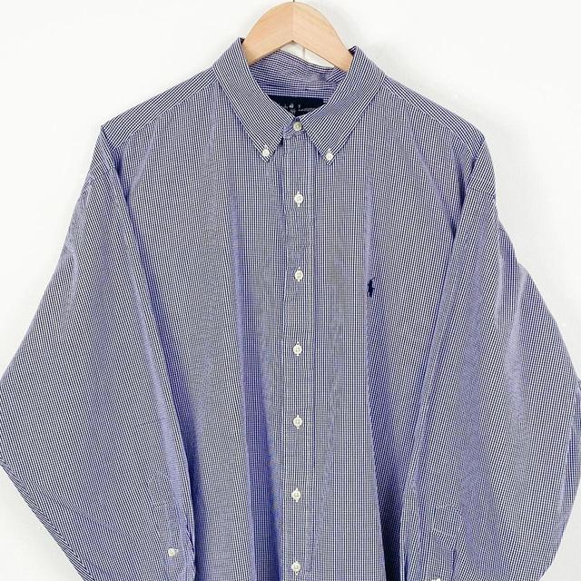 Ralph Lauren Men's Shirt - White/Blue - XL on Productcaster.