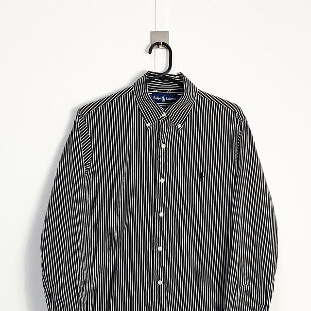 Ralph Lauren Men's Shirt - White/Black - S on Productcaster.