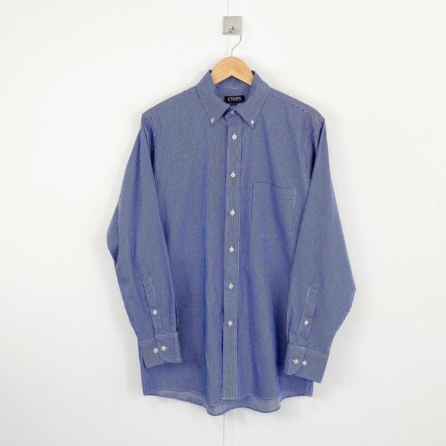 Chaps Men's Shirt - Navy/Blue - L on Productcaster.