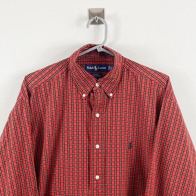 Ralph Lauren Men's Shirt - Red - M on Productcaster.