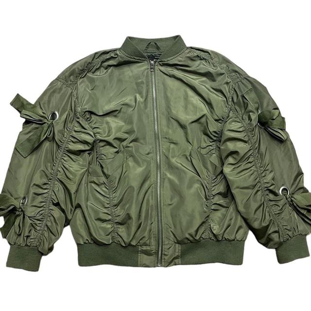 Designer Women's Bomber Jacket - Green/Khaki - XS on Productcaster.