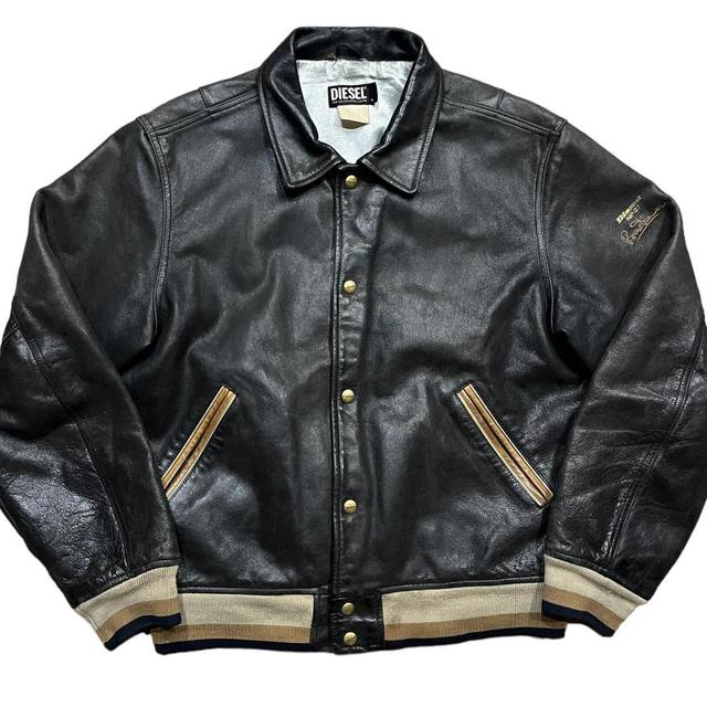 Diesel Men's Jacket - Black/Gold - M on Productcaster.