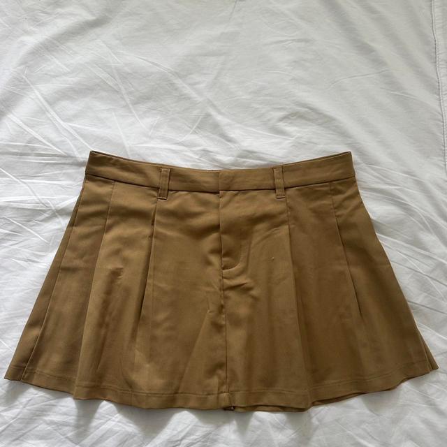 H&M Women's Skirt - Tan - UK 14 on Productcaster.