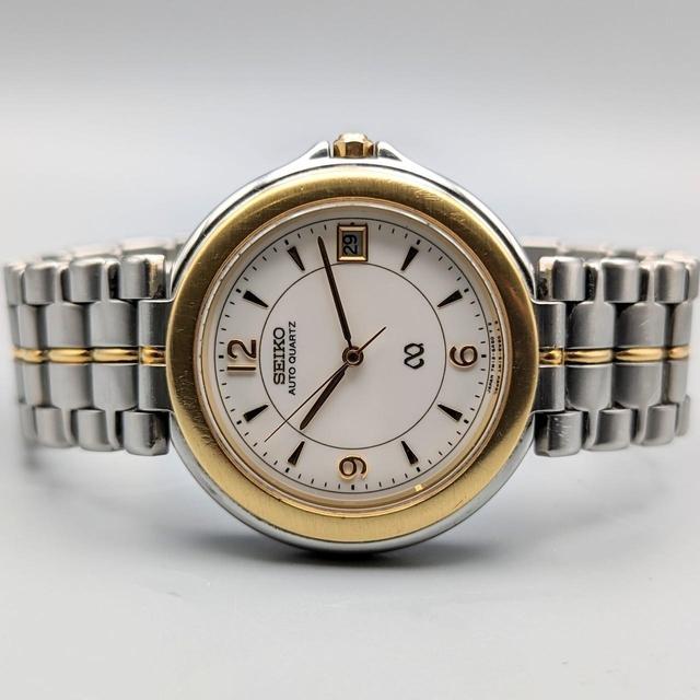 Seiko Men's Analogue Watch - Silver/Gold on Productcaster.