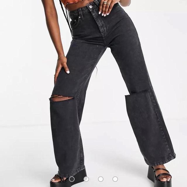 Bershka Women's Jeans - Black - UK 12 on Productcaster.