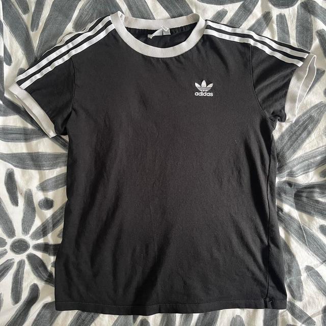 Adidas Women's T-shirt - Black/White - 4 on Productcaster.