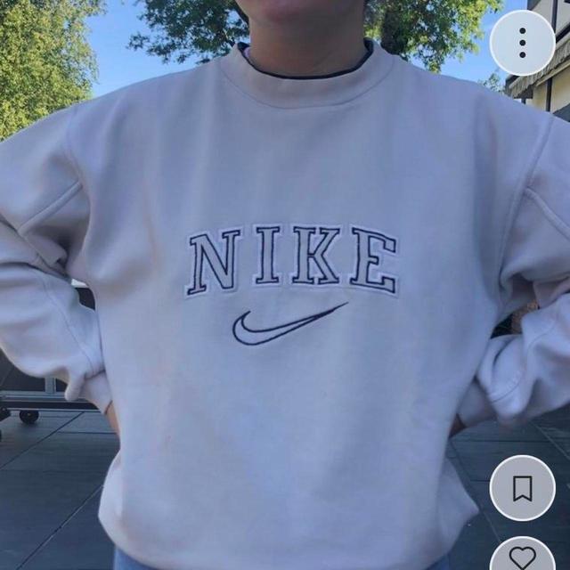 Nike Women's Sweatshirt - White/Cream - 6 on Productcaster.