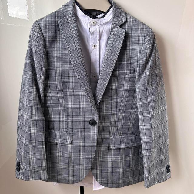 Next Kids' Tailored jacket - Silver/Navy - 8 years on Productcaster.