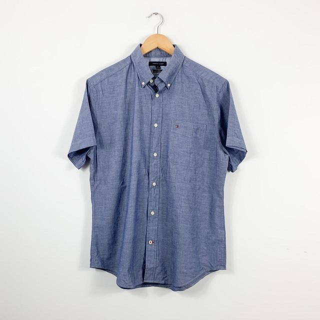 Tommy Hilfiger Men's Shirt - Blue - L on Productcaster.