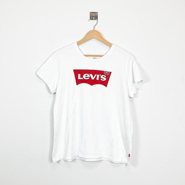 Levi's Women's T-shirt - White - L on Productcaster.